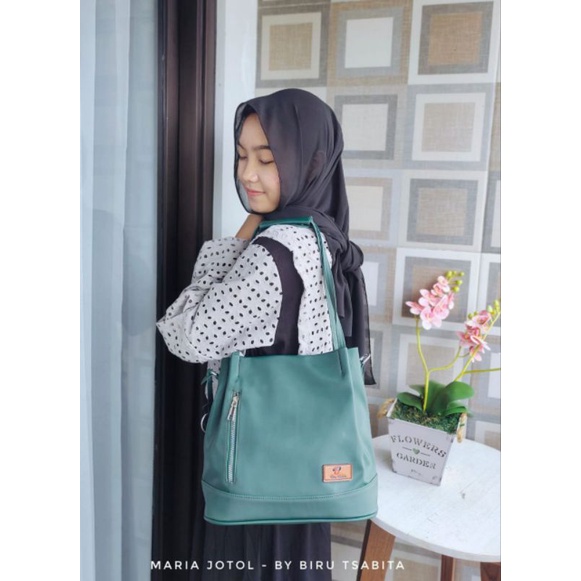 Biru Tsabita Maria Totebag 2in1 Bisa di Slempang