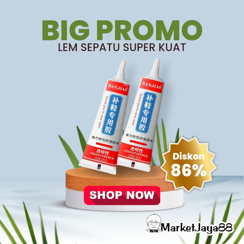 MJ88 LEM SEPATU KUAT / LEM SEPATU TAHAN AIR / LEM SEPATU HAN JIAO ORI SUPER MURAH