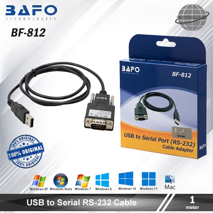 BAFO BF-812 USB TO SERIAL CABLE RS 232