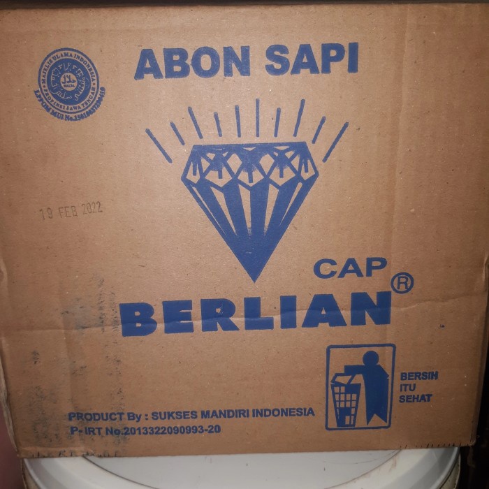 

Abon Sapi merk "BERLIAN" Kemasan 1kg