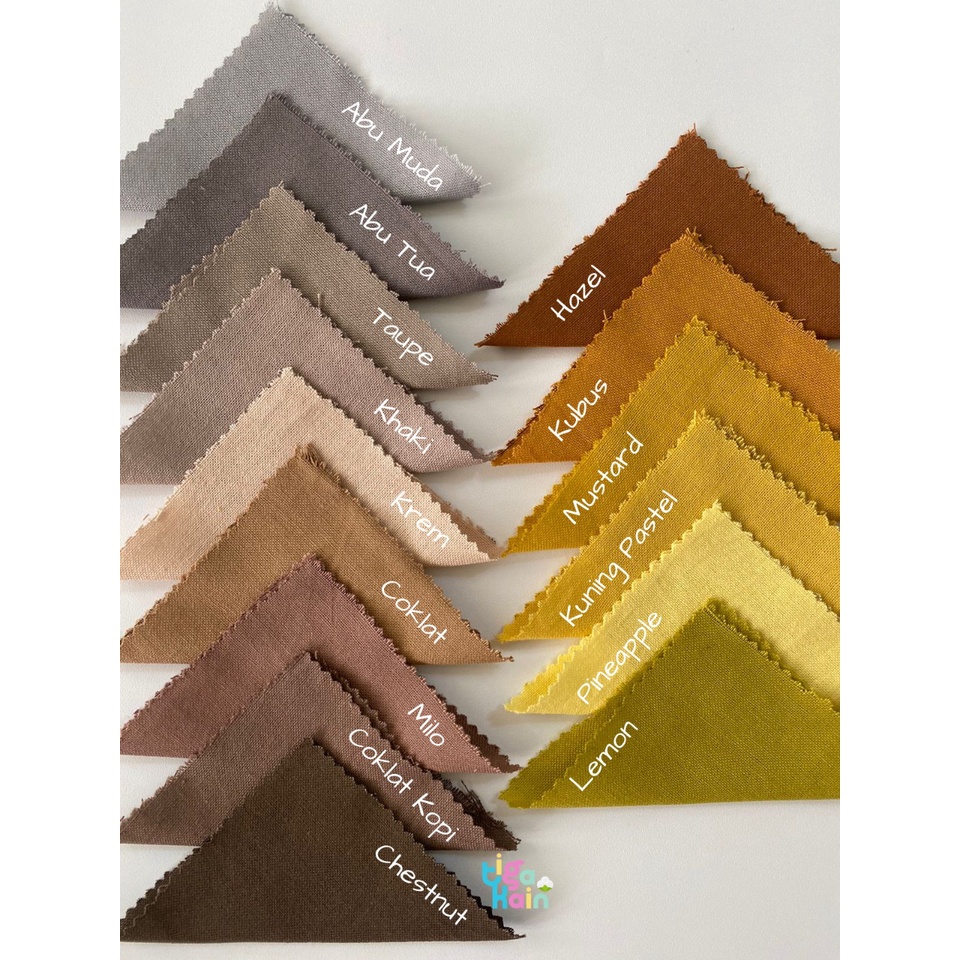 1 Meter Kain Linen Rami Bahan  Katun Linen