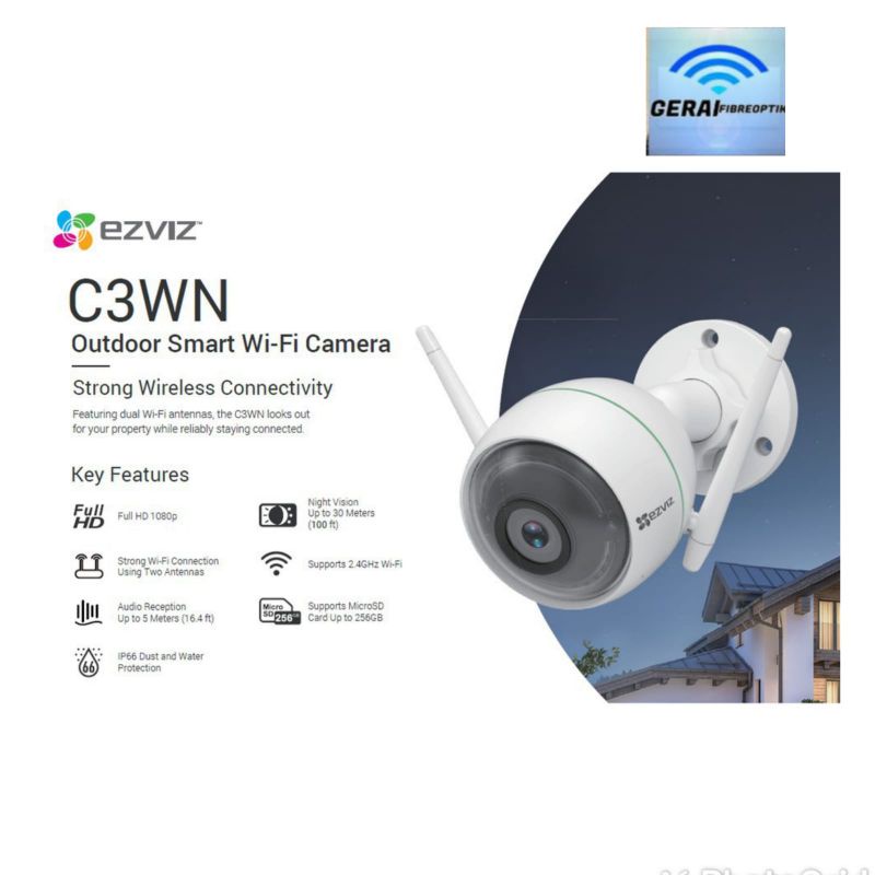 CAMERA CCTV EZVIZ C3WN 1080P OUTDOR WERELESS IP