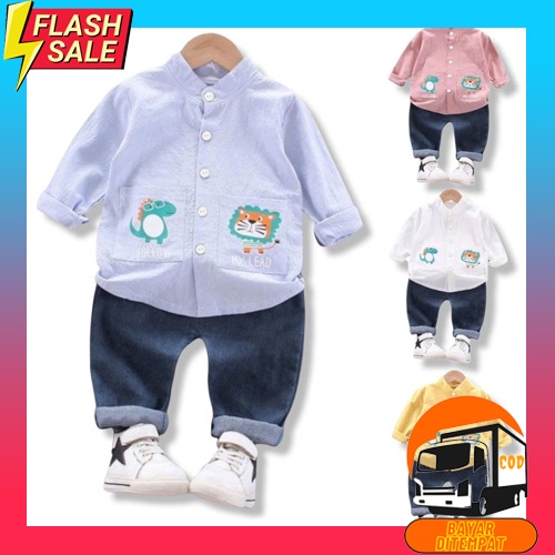 Baju Anak Setelan Anak Laki Laki Restock Setelan Murah Setelan Kaos+Celana Setelan Anak Laki Laki Se
