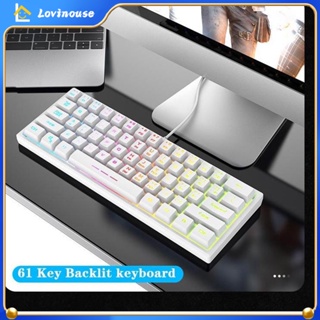 FOREV RGBKeyboard 61 Tombol Wired Gaming KEYBOARD 60% PC Laptop desktop e-racing game ORIGINAL BARU SIAP
