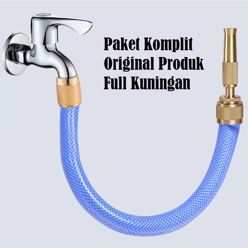 SEMPROTAN AIR LURUS KUNINGAN NOZZLE SPRAY HEAD CUCI MOTOR MOBIL SIRAM TAMAN SELANG 5/8 INCH