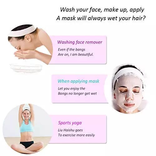 (UKURAN SEDANG) Bandana Mandi Bando Masker Salon Facial Head Band Handuk Lembut Terbaru Terlaris Termurah F898