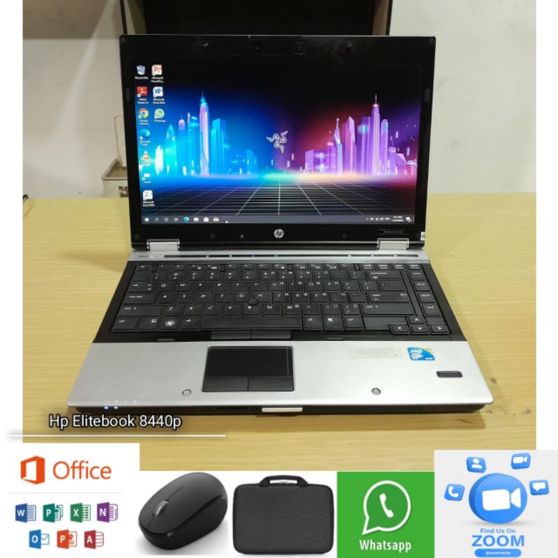 Laptop Hp EliteBook 8440p Intel Core i5 Ram 4GB HDD 320GB Siap Pakai