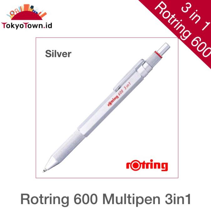 

Rotring 600 3in1 Multipen Ballpoint Mechanical Pencil