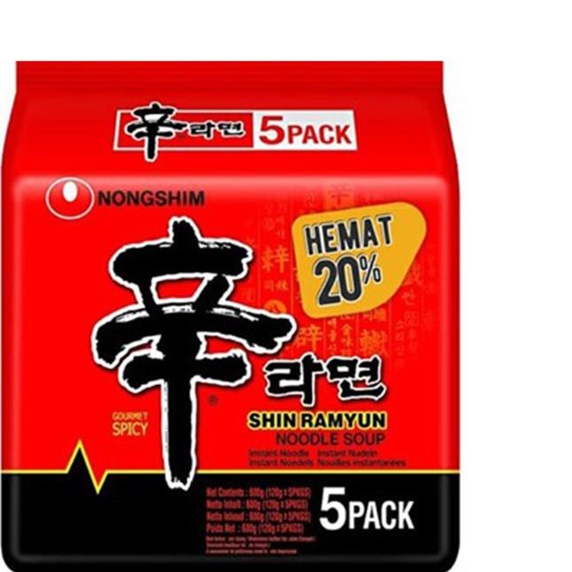 

Shin Ramyun Mushroom Mie Instan 5 x 120 gr
