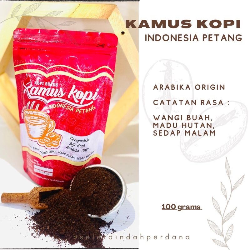 

kopi bubuk Kamus kopi pagi / petang / siang 100 gram