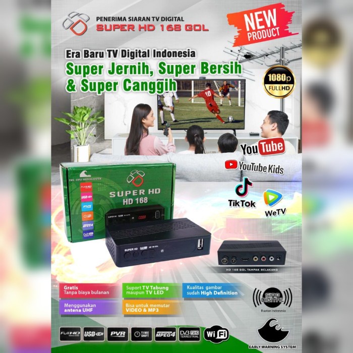 SET TOP BOX GARDINER OPTUS LGSAT DVB T2/C PENERIMA SIARAN TV DIGITAL
