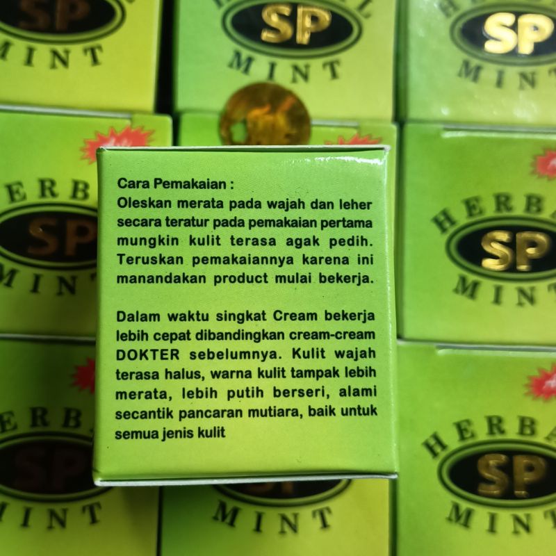 Cream SP Herbal Mint Aasli - 6 Pcs