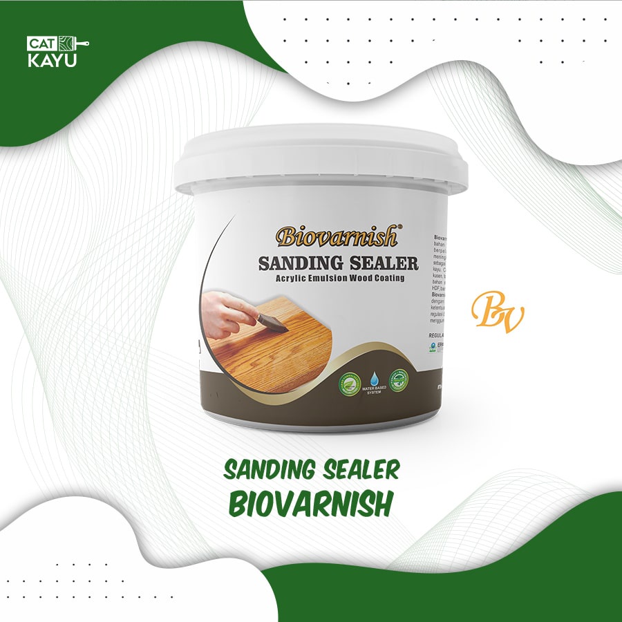 Jual Pelapis Kayu Sanding Sealer 1 kilo Pelarut Air Tanpa Bau