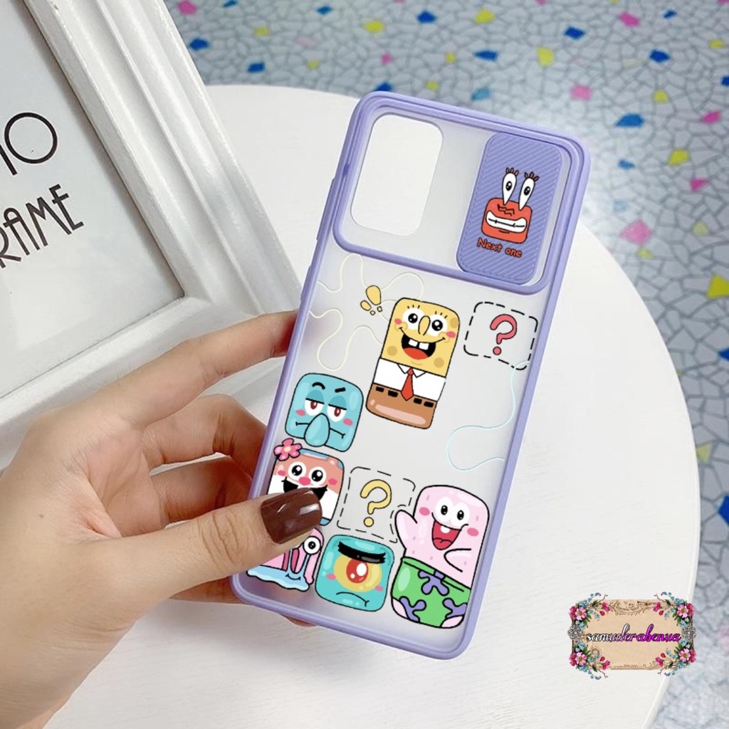 SS120 SOFTCASE SLIDE SPONGEBOB XIAOMI REDMI 4A 5 5+ 6 5A 6A 7 7A 8 9 10 9A 9C 10A 10C MI 11 LITE SB4482