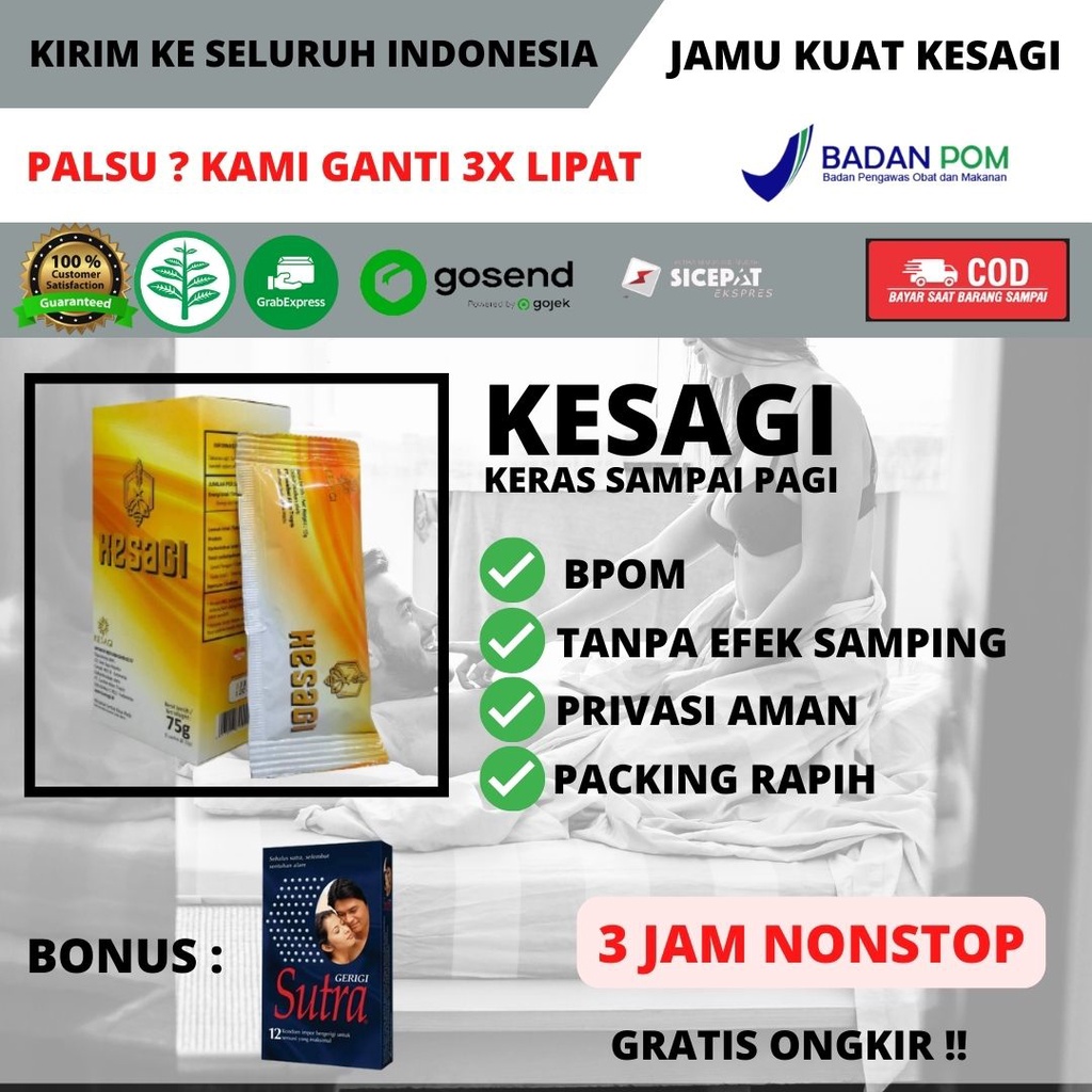 KESAGI JAMU KUAT PRIA PERANGSANG WANITA 3 JAM LEBIH KUAT TAHAN LAMA