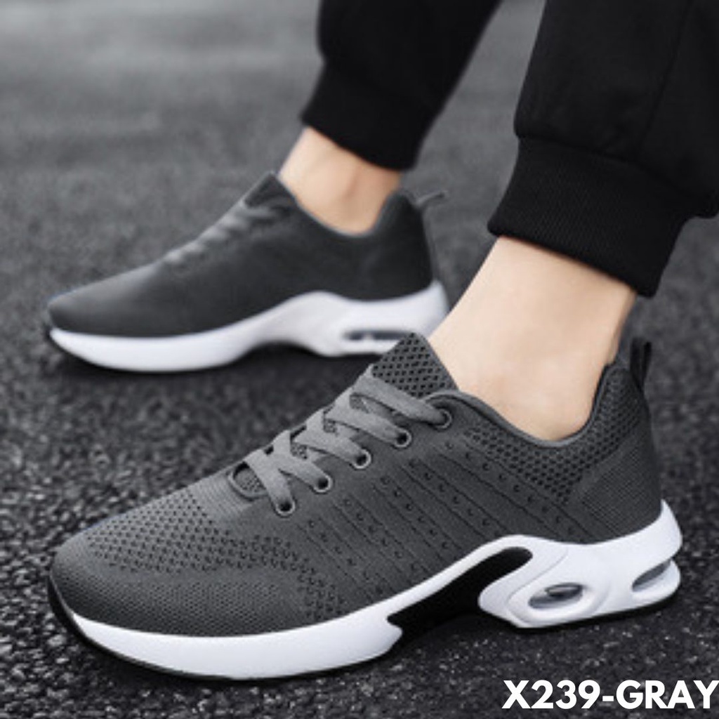 SEPATU SNEAKERS PRIA DIPAKAI NGEGYM BARENG AYANG AUTO TERPESONA BAHAN MESH IMPORT 239