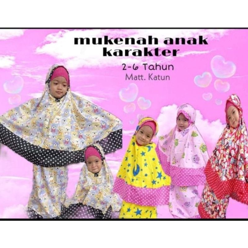MUKENAH KARAKTER/MUKENA ANAK KARAKTER/MUKENA ANAK TERBARU