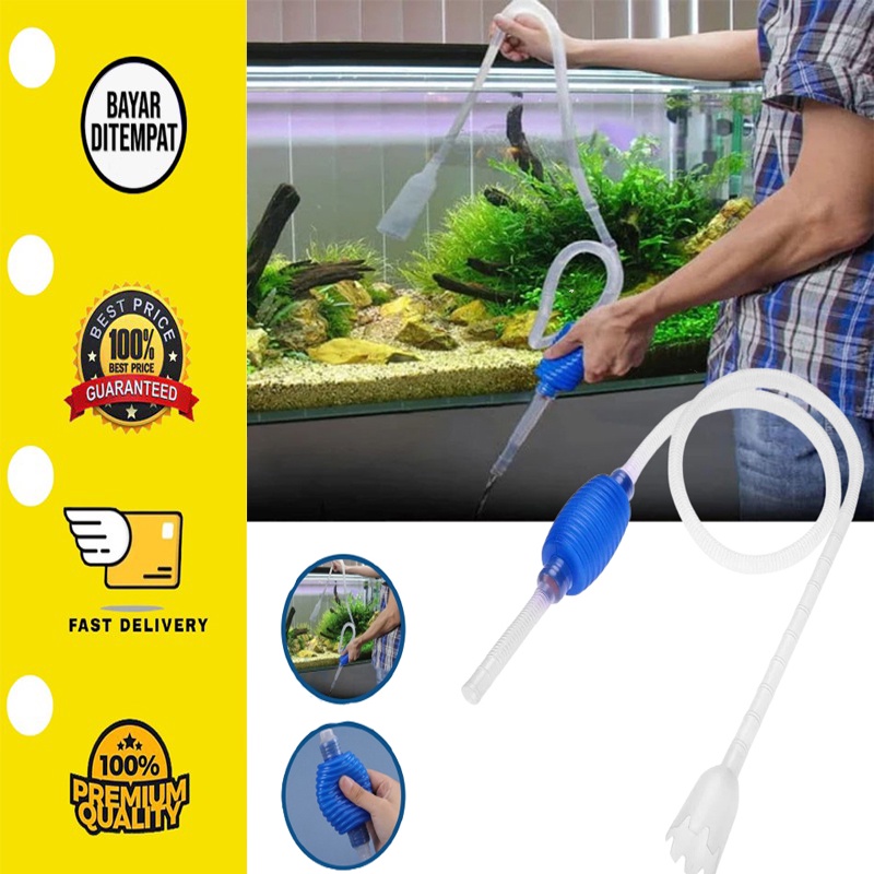 [BISA COD] Cleaner Pump Sipon Alat Penguras Kuras Penyedot Sedot Air Aquarium Air Aqua