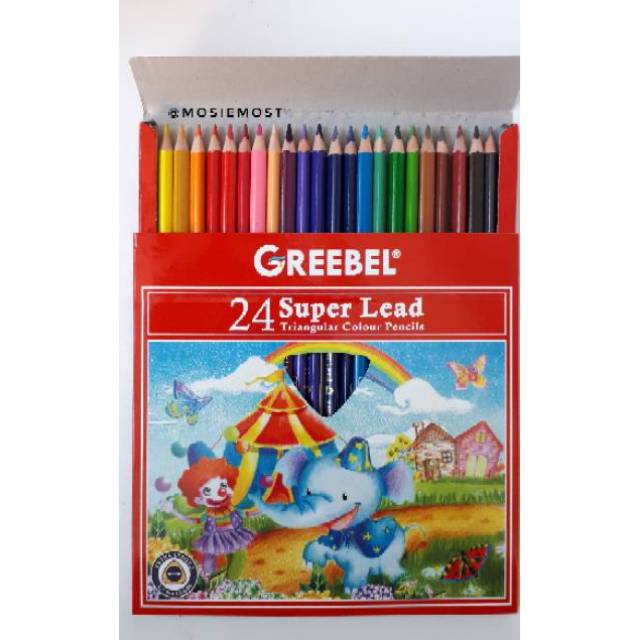 PENSIL WARNA GREEBEL 24 WARNA (SET)