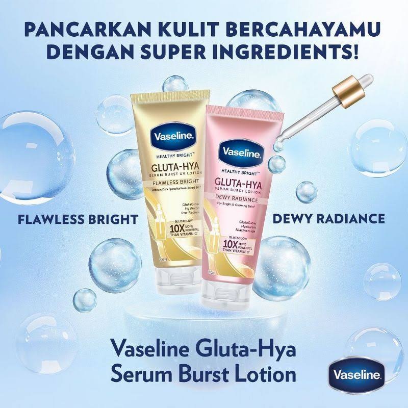 Vaseline Healthy Bright Gluta-Hya Serum Burst Lotion 200ML