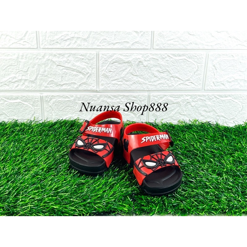 Sandal Anak Laki Laki Tali Belakang Bahan Karet Motif Spiderman Terbaru Size 20-25