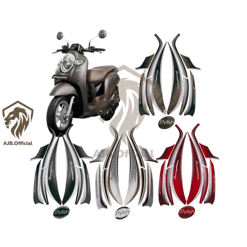STRIPING HONDA SCOOPY STYLISH 2018