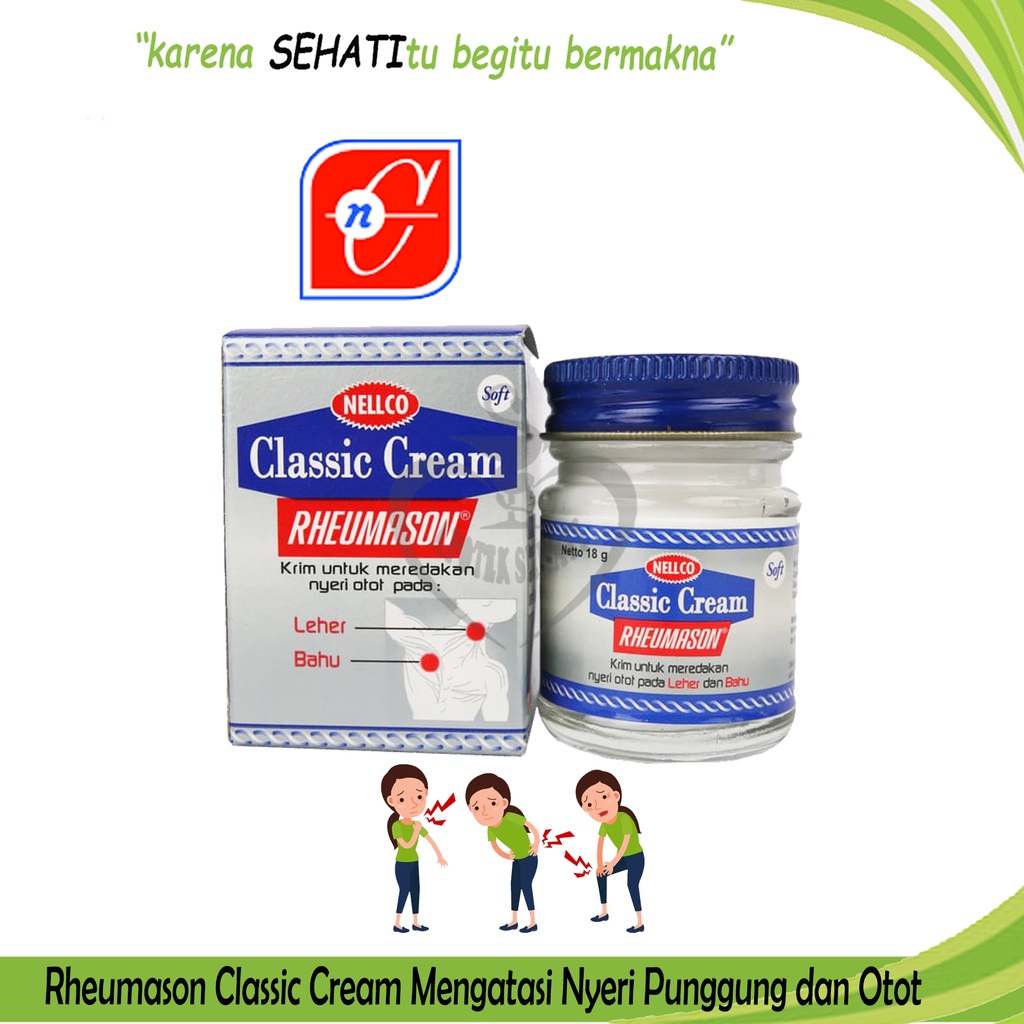 Rheumason White Cream - Pereda Nyeri Otot, Sakit Pinggang Dan Keseleo