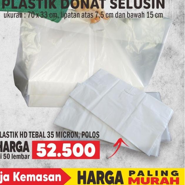 

PLASTIK POLOS BOX DONAT SELUSIN, KANTONG DONAT, KRESEK DONAT
