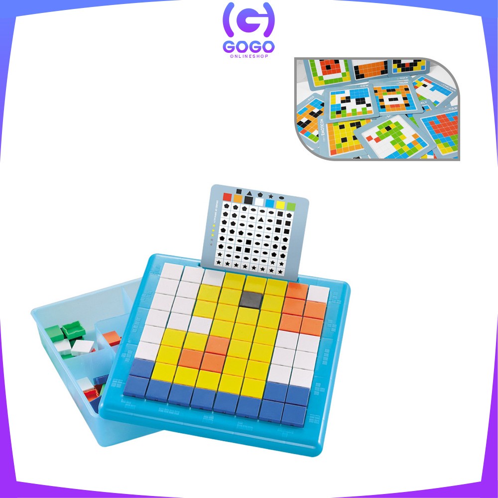 GOGO-M165 M166 M170 Mainan Edukasi Anak Puzzle Game Balok Susun / Memory Game Anak Melatih Daya Ingat