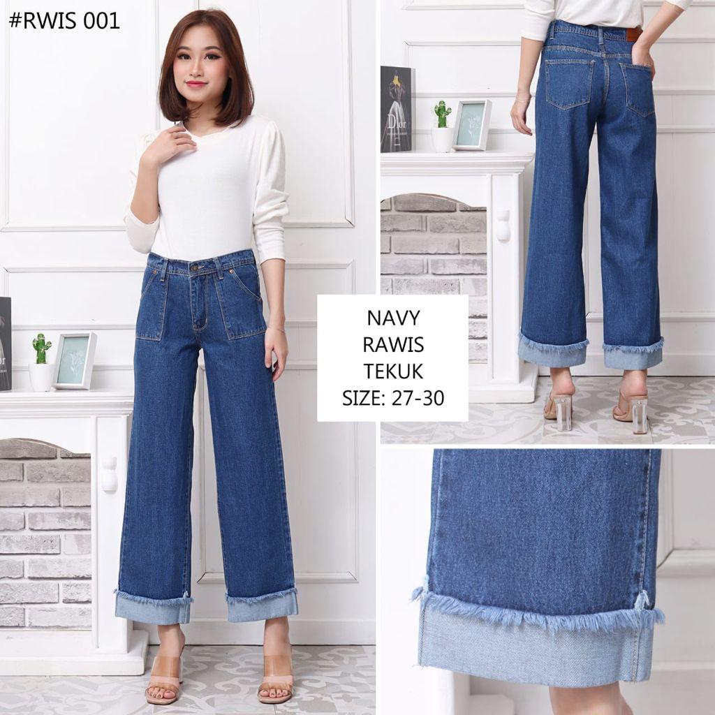 Minola Celana Jeans Wanita Vhelia Kulot Cewe Kekinian