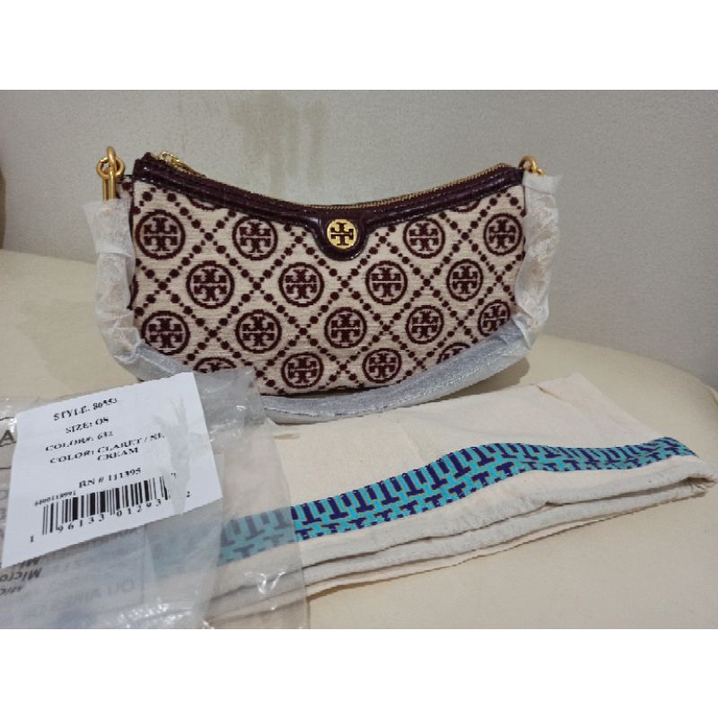 TB monogram chenille studio NEW n ORI