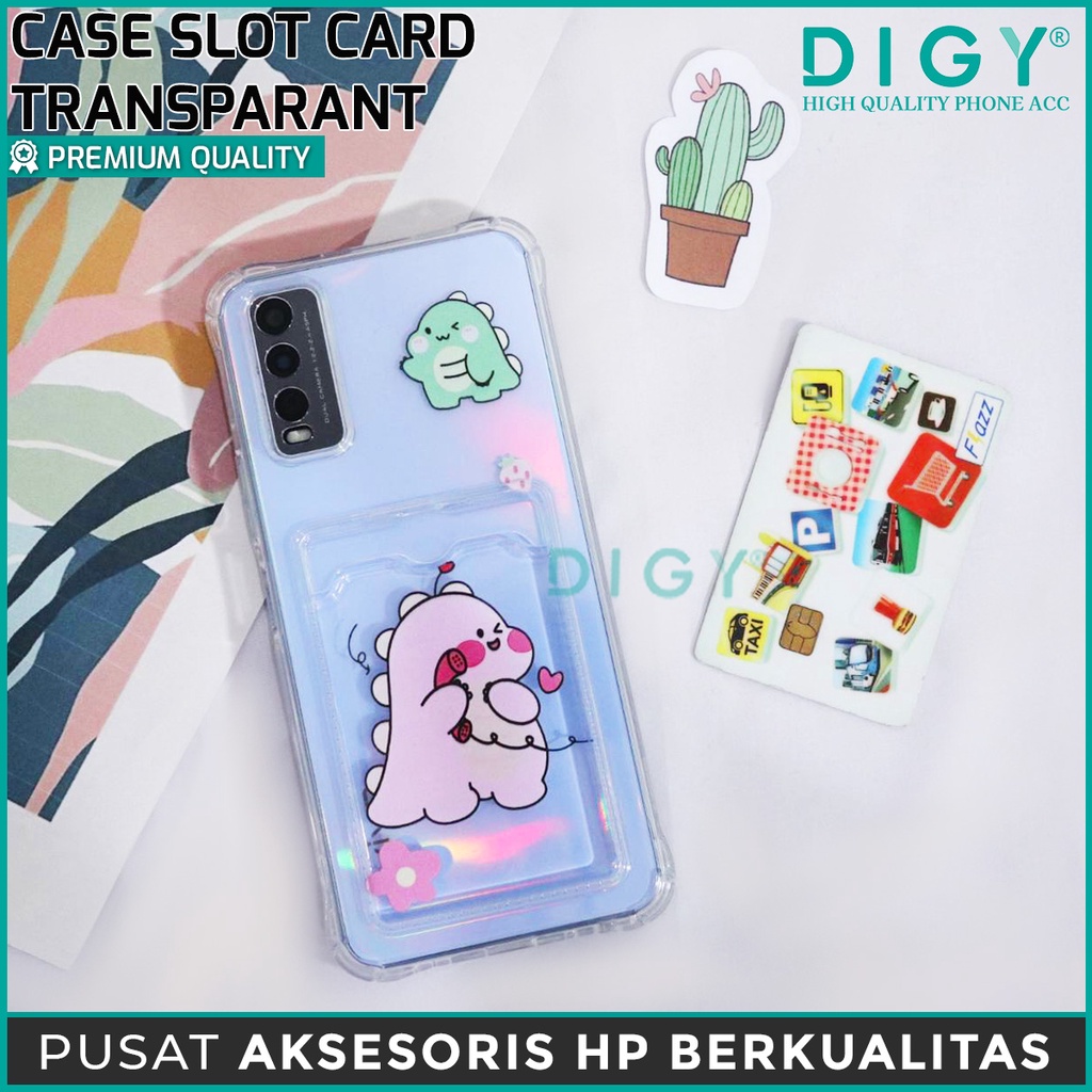 Oppo  A16 A55 5G  A36 A76 4G  A5S A7 A11K  Case Slot card Transparant / bening Motif karakter animal