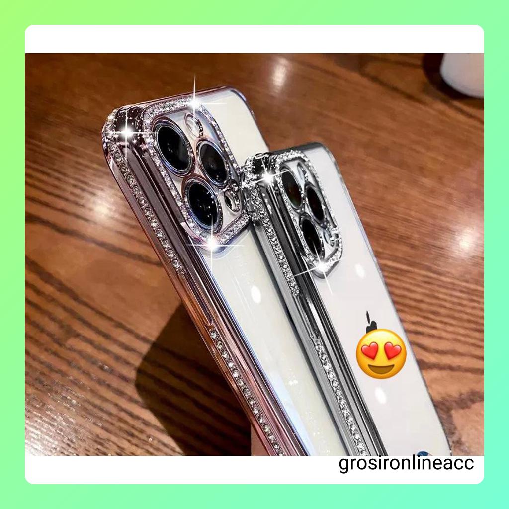 Case FJ05 Glitter softcase For Iphone X Xs Xr Max 11 12 13 14 Pro Max Plus 14+ 14Plus