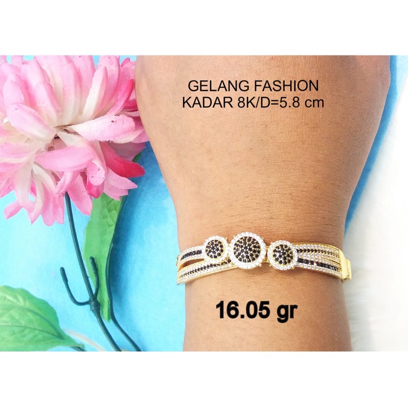 GELANG FASHION MATA BESAR KADAR 375 8K MEWAH