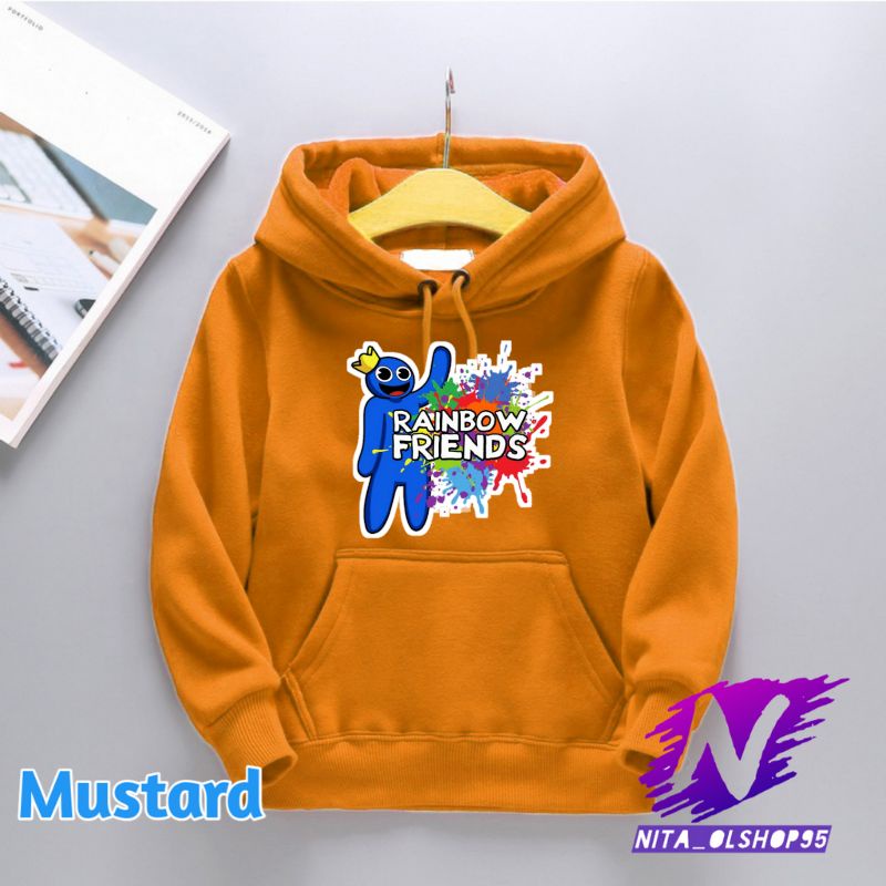 hoodie anak rainbow friends sweater rainbow friends karakter rainbow blue terbaru