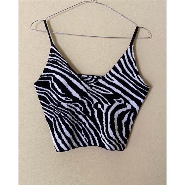 Preloved SHEIN Zebra Tank