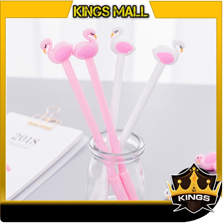 

KINGS - S5616 Pulpen Karakter Flaminggo / Pena 3D Karakter Flaminggo Lucu / Alat Tulis Sekolah Kantor ATK / Pena 3D Murah