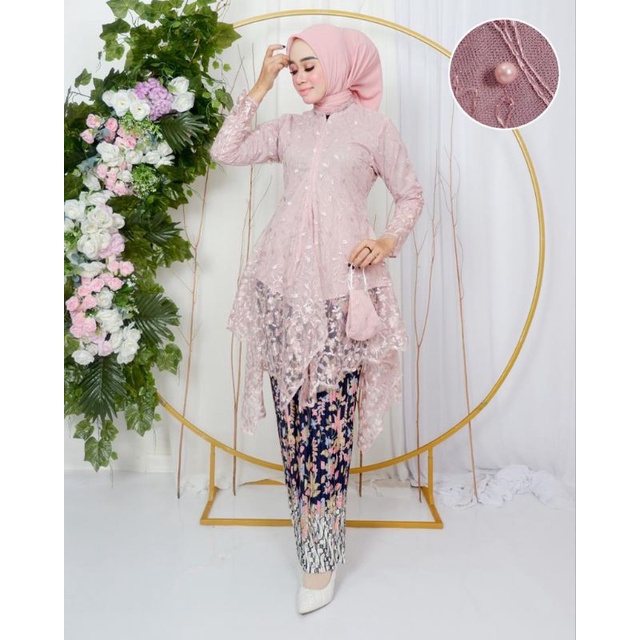 Kebaya Tunik Busui / Kebaya Modern / Kebaya Wisuda Kekinian / Stelan Kebaya Wanita