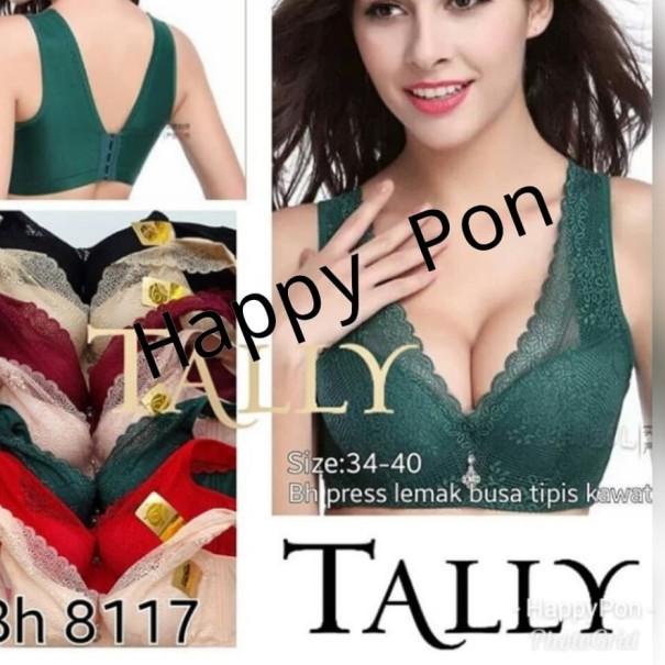 Bra penekan lemak tally 8117 tali lebar | Bra big size | BH jumbo - Biru Muda, 36