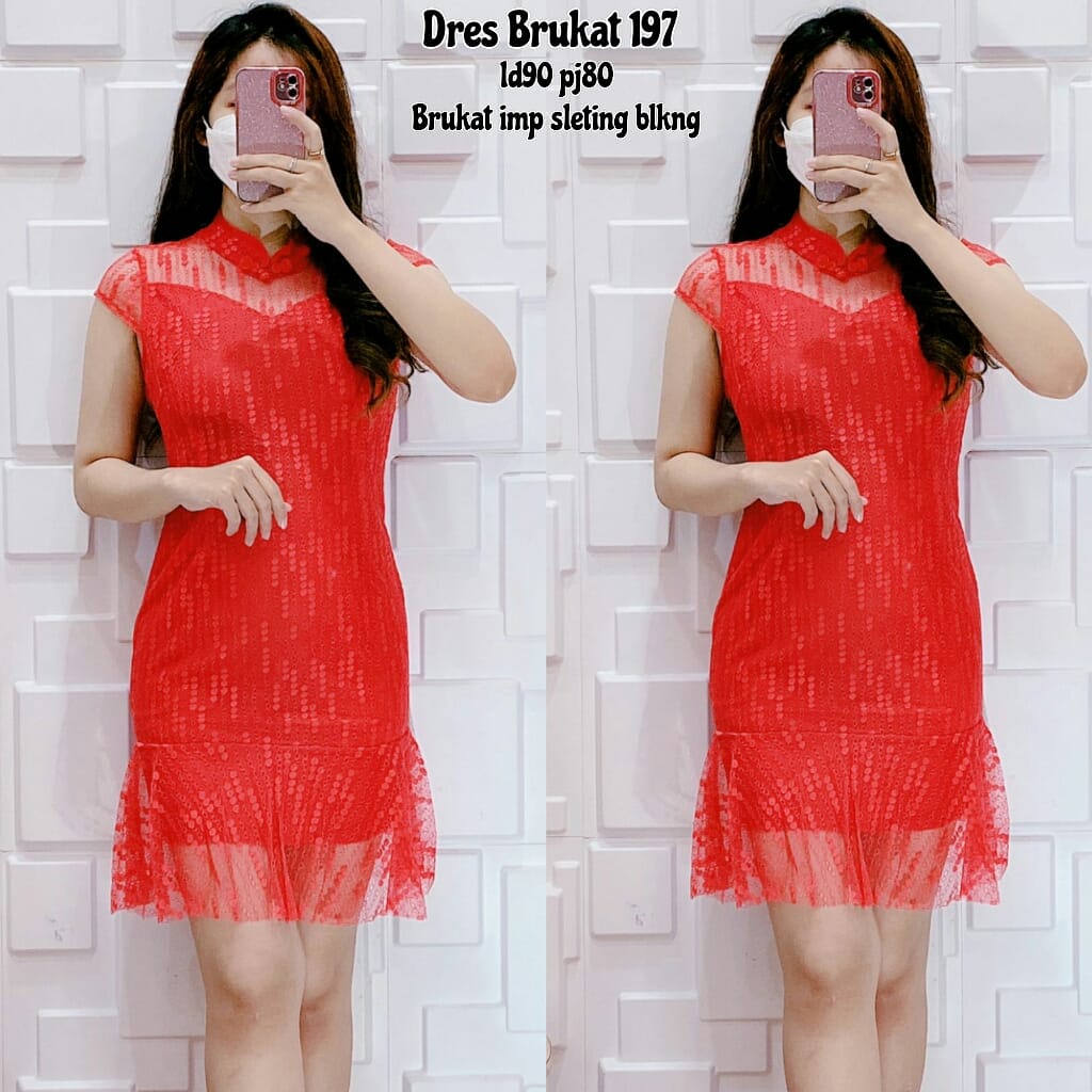 DRESS COTTON RENDA IMPORT 197#