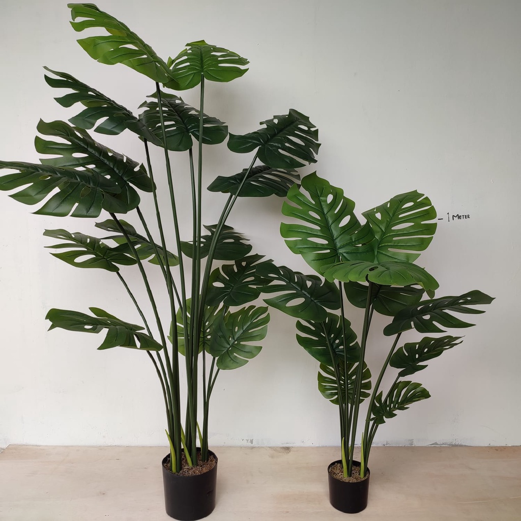 AND / COD / Tanaman Pohon Monstera Hias 180 cm Dekorasi Ruangan Rumah Artificial Pohon Plastik Monstera Palsu PBP127-02