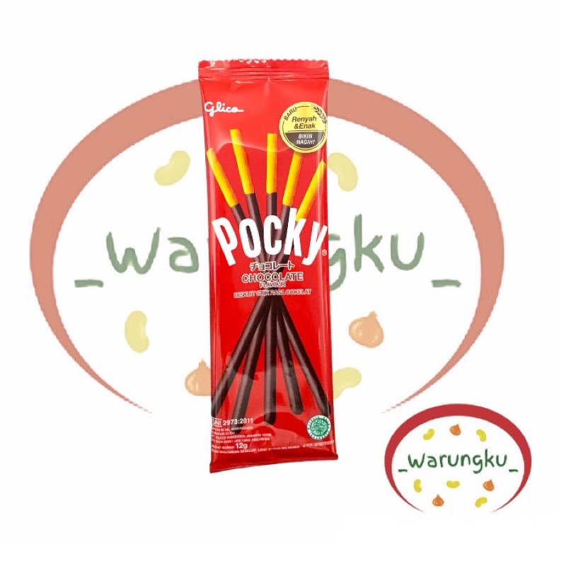 Glico Pocky MINI 12gr Rasa Coklat STROBERI Snack Murah