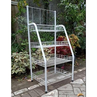 ⨁ Rak Chiki 4 Susun Serbaguna/Rak Roti/Keranjang Susun 4 /Keranjang snack/Keranjang/Rak/Promo Rak Ro