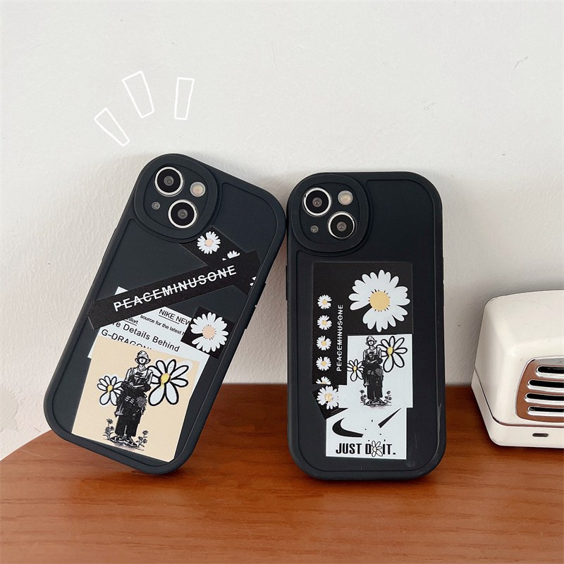 Fans Daisy G-Dragon Soft CaseINFINIX HOT 10 11 Play 11s 10s 9 Play Note 8 Smart 5 6 Lite Protect Case Cartoon Black Casing