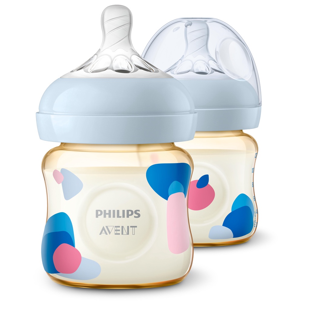 PHILIPS AVENT NATURAL PPSU TWIN BOTTLE 0M+ 125ML [ SCF581/20 ]