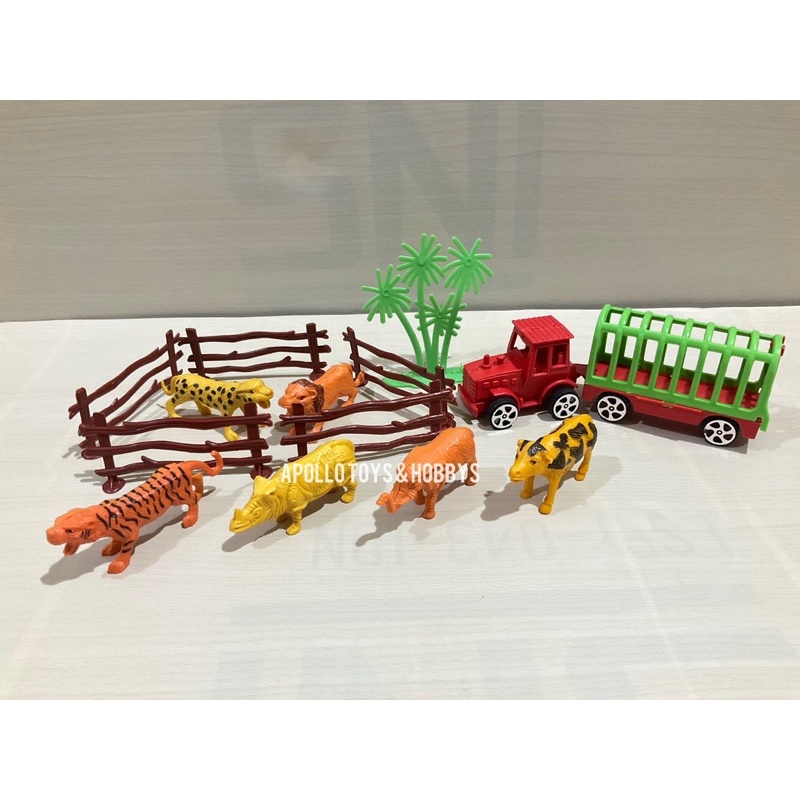 MAINAN ANAK ANIMAL SET + MOBIL TRUCK