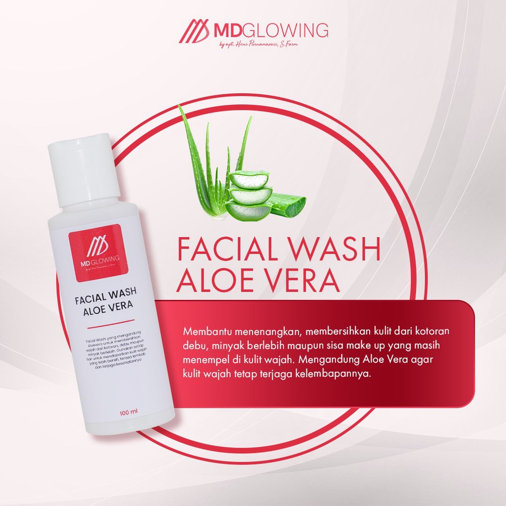 MD GLOWING – Facial Wash Glowing Aloe vera by md glowing new MD Glowing Distributor Resmi