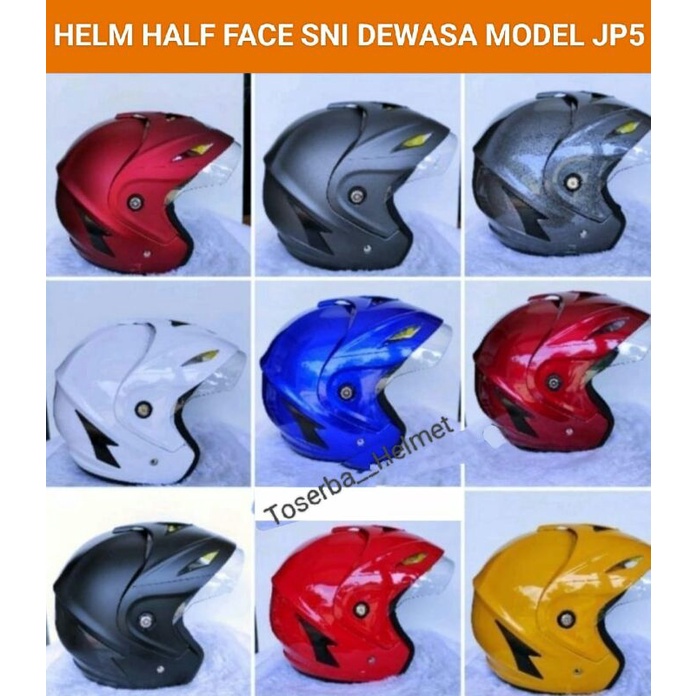 Helm  Half Face HMR M&G VENUS JP5  Ukuran XL SNI-Helm Dewasa