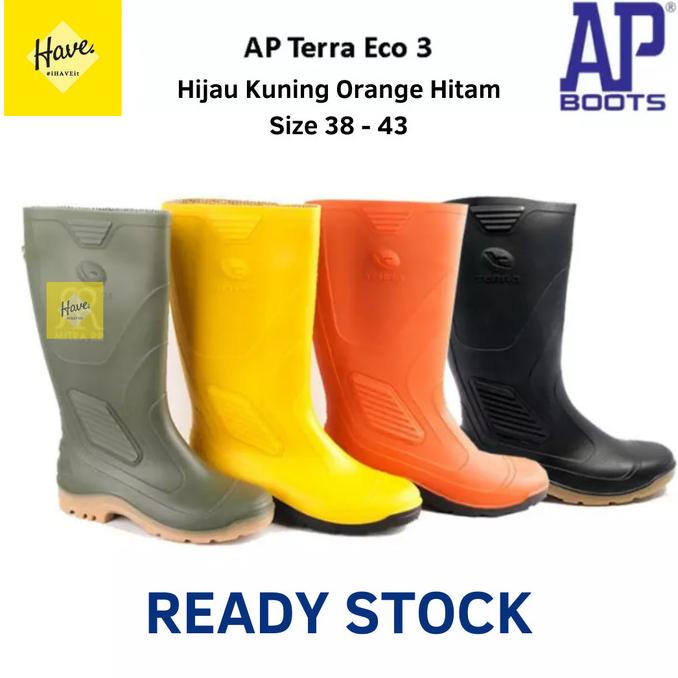 SEPATU BOOTS PRIA KARET PANJANG TERRA ECO 3 AP BOOTS