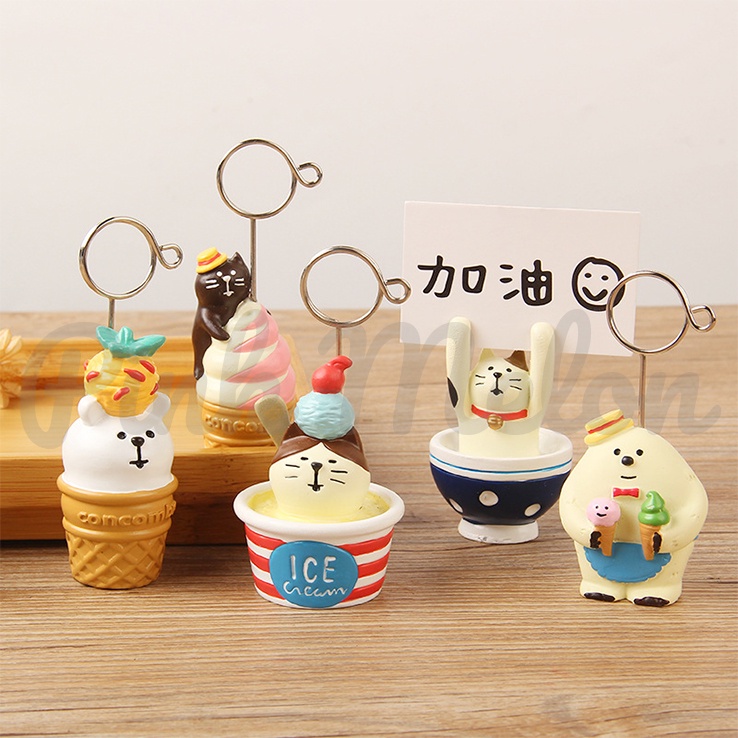 

Japan Style Card Holder / Memo Stand / Photo Clip Cute Animal Dessert